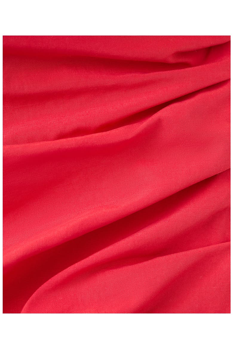 Strapless Midi Dress, Alternate, color, RED