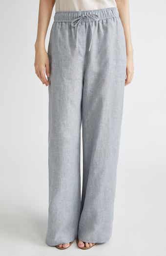 Reiss Willow Wide Leg Linen Blend Drawstring Pants