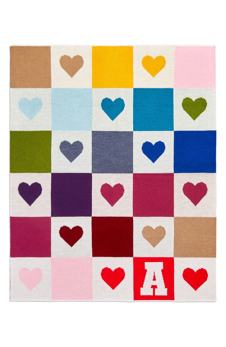 BaubleBar Kids' Takes A Village Letter Blanket, Main, color,
