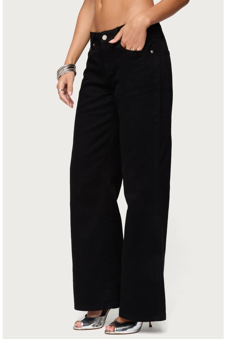 Roman Low Rise Slouchy Jeans, Alternate, color, BLACK