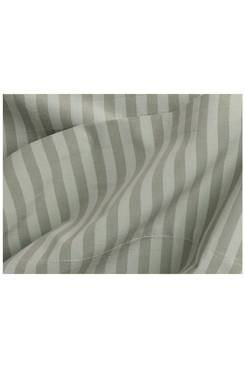 Percale Top Sheet, Alternate, color, MOSS STRIPE