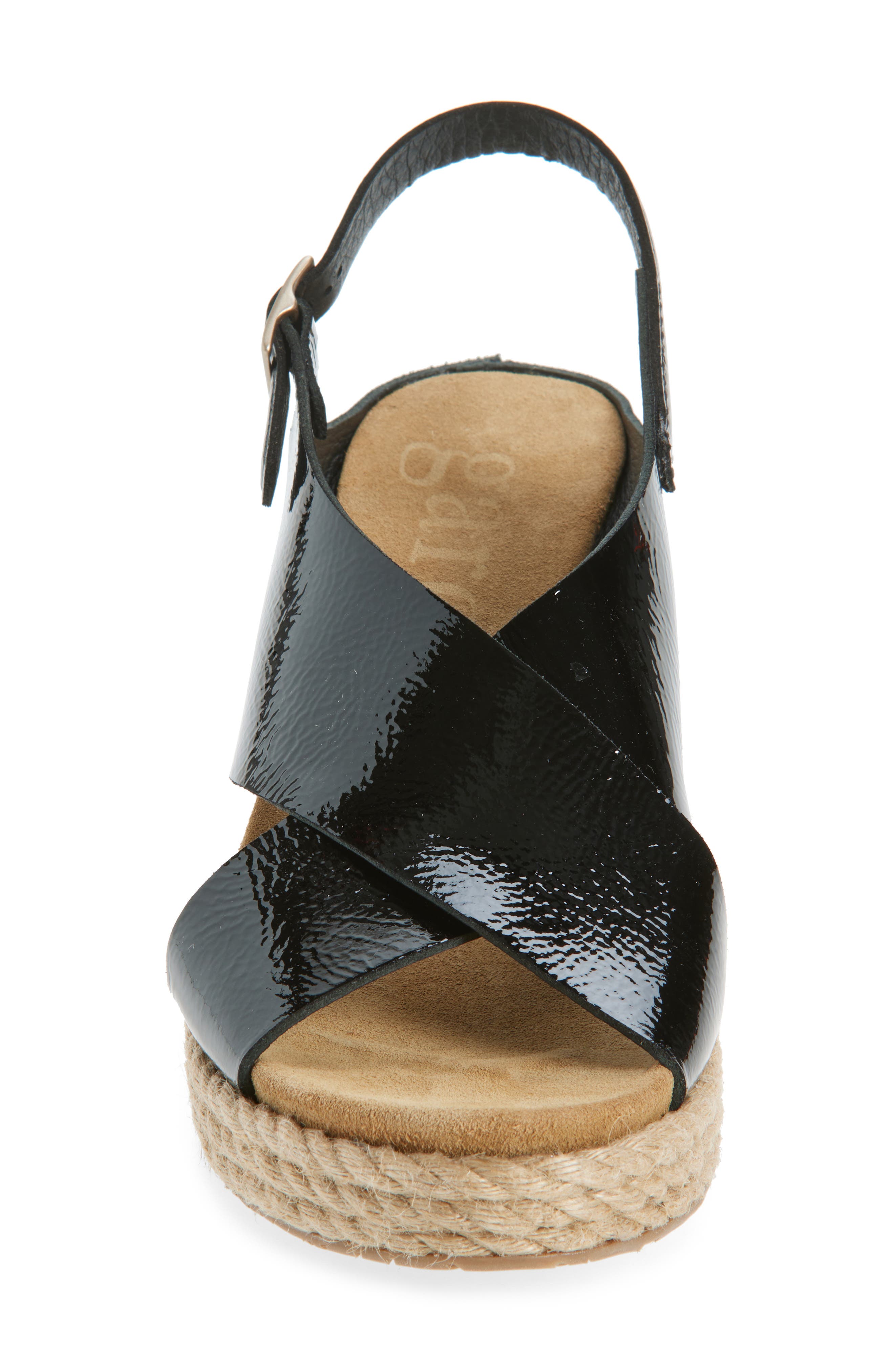 Pedro Garcia Avis Platform Wedge Sandal, Alternate, color, Black Castoro Naplack