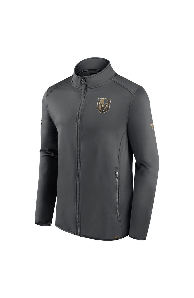 FANATICS Men's Fanatics Branded  Gray Vegas Golden Knights Authentic Pro Full-Zip Jacket, Alternate, color, Charcoal