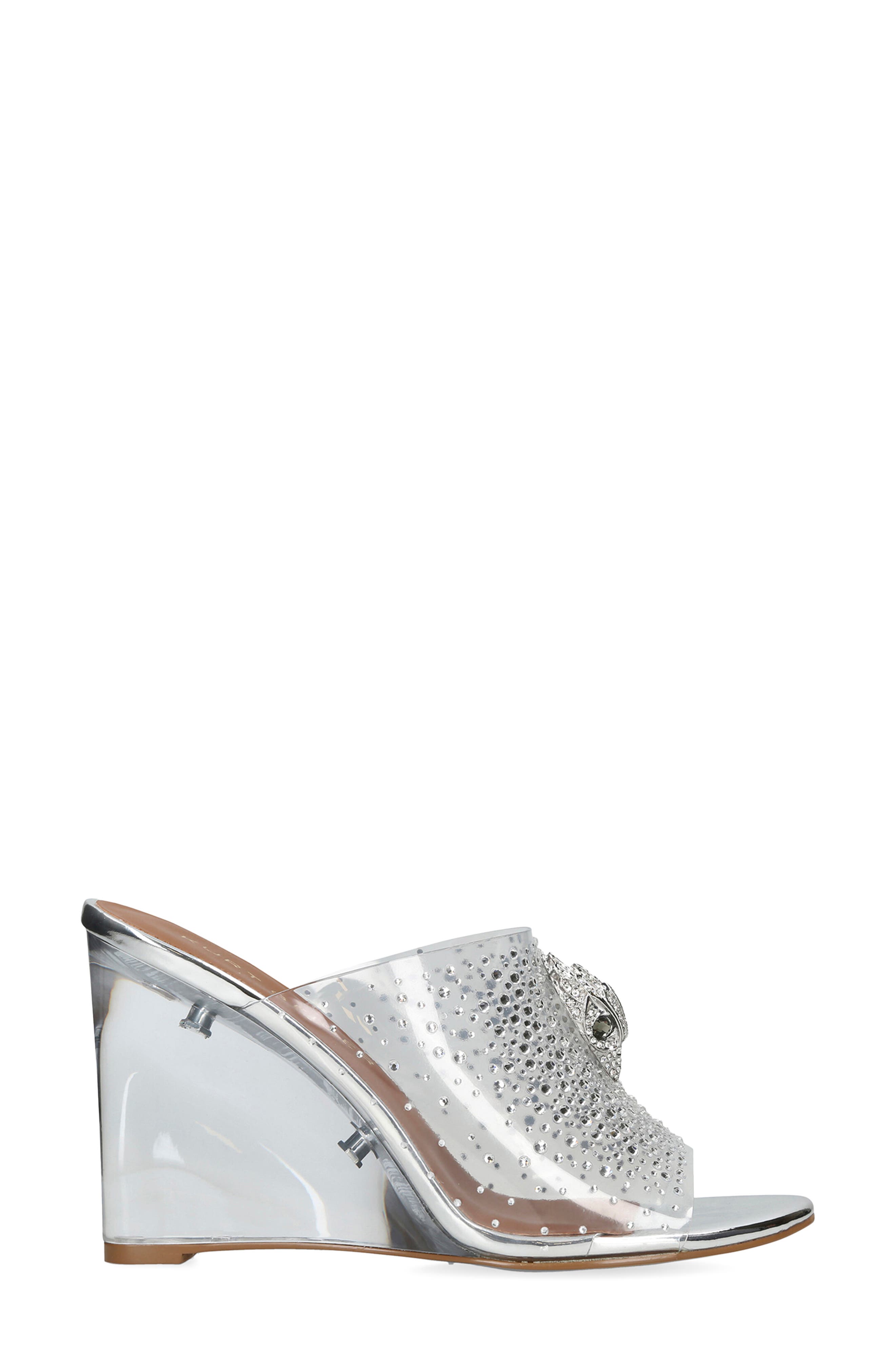 Kurt Geiger London Kensington Crystal Open Toe Wedge Mule, Alternate, color, 