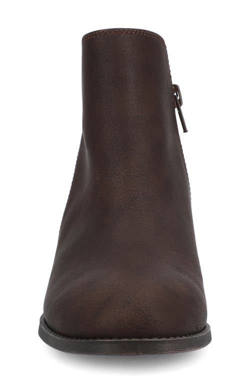 Journee Collection Solarah Ankle Boot In Brown