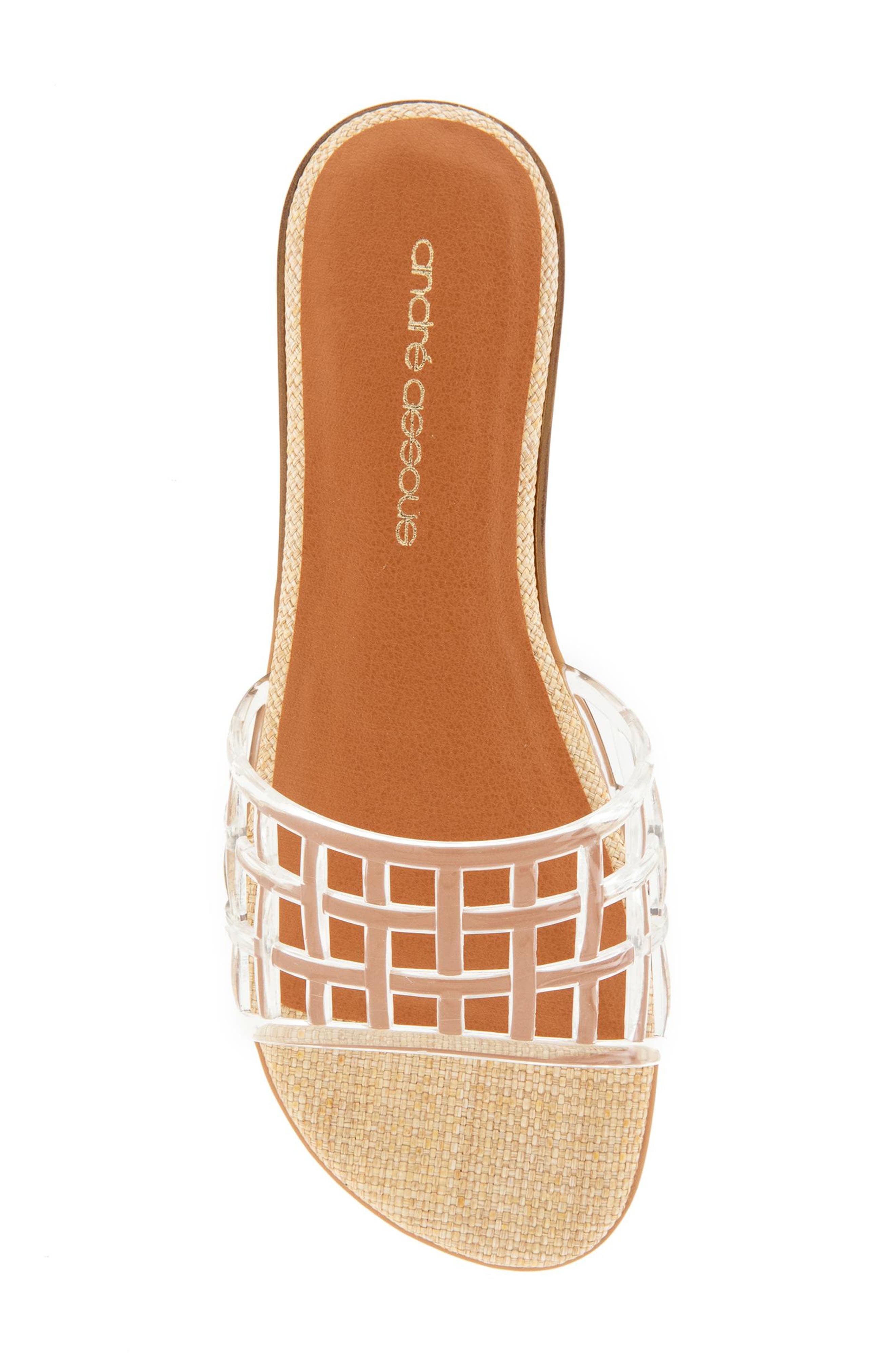 André Assous Nabil Jelly Slide Sandal, Alternate, color, Clear