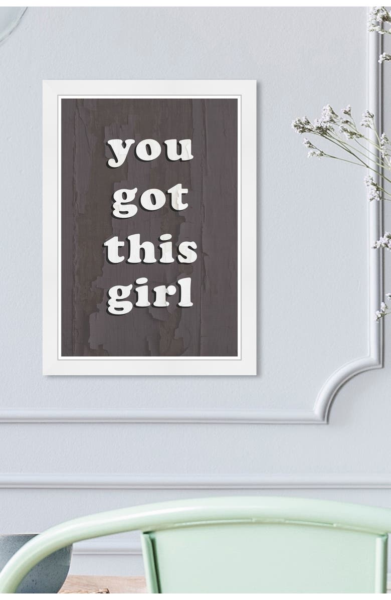 Wynwood Studio You Got This Girl Grey Framed Art, Alternate, color, 
