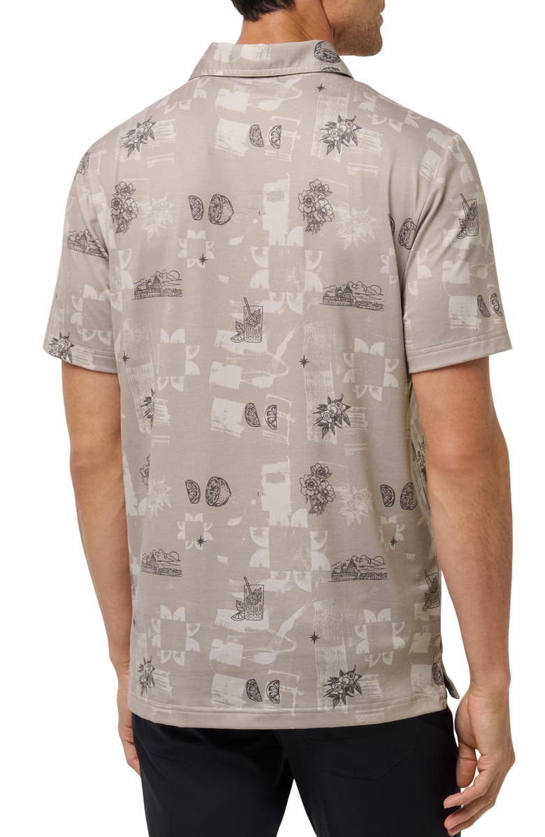 TravisMathew Featherweight Spritz Piqué Polo, Alternate, color, Island Fossil