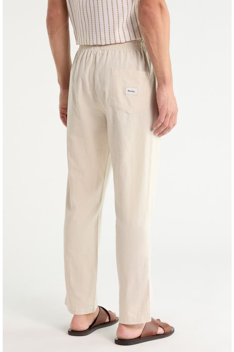 Linen & Cotton Jam Pants, Alternate, color, SAND