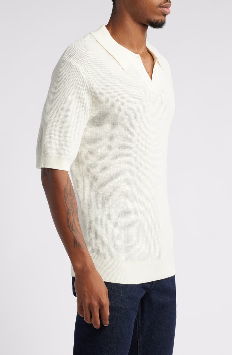 Saturdays NYC Alex Merino Wool Blend Johnny Collar Polo Sweater, Alternate, color,