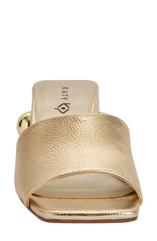 Katy Perry The Gemm Stud Slide Sandal In Gold