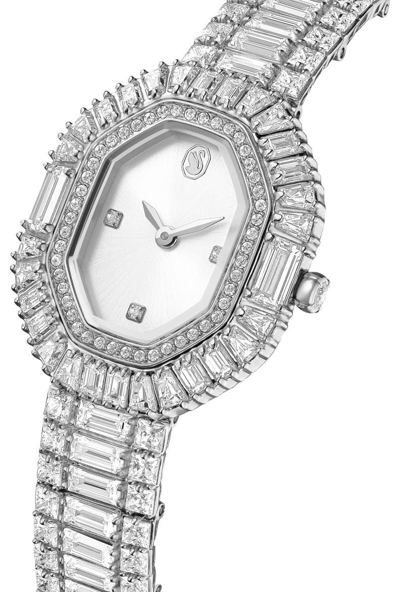 Matrix Octagon Bracelet Watch, 28.58mm x 22.23mm, Alternate, color, SILVER