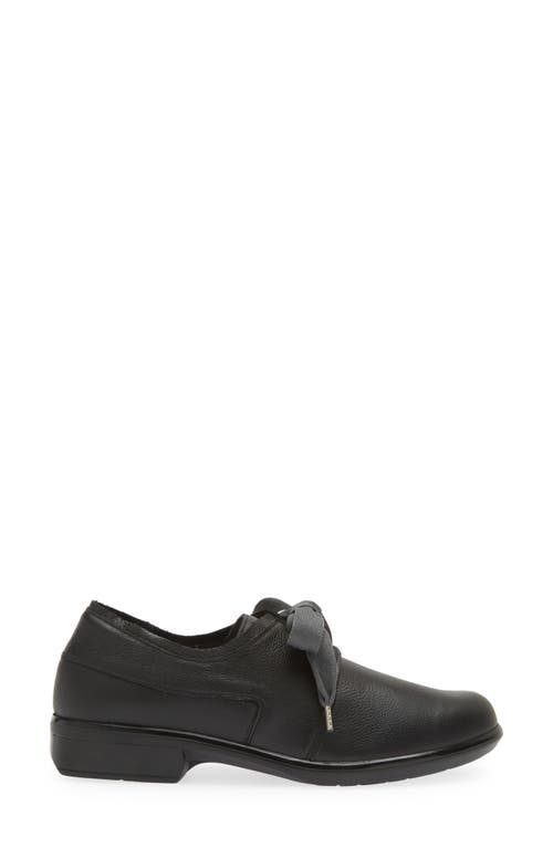 Naot Blizzard Derby In Soft Black Leather