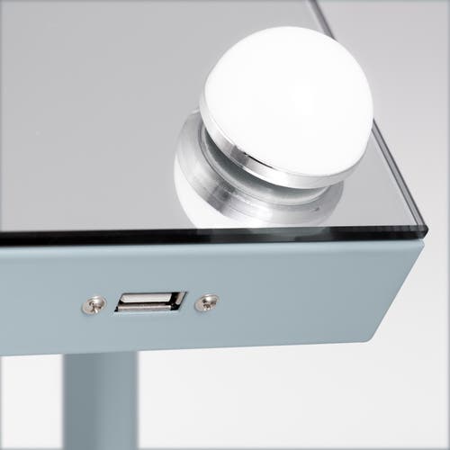 Zadro Large Horizontal Hollywood Makeup Mirror With Lights In French Blue