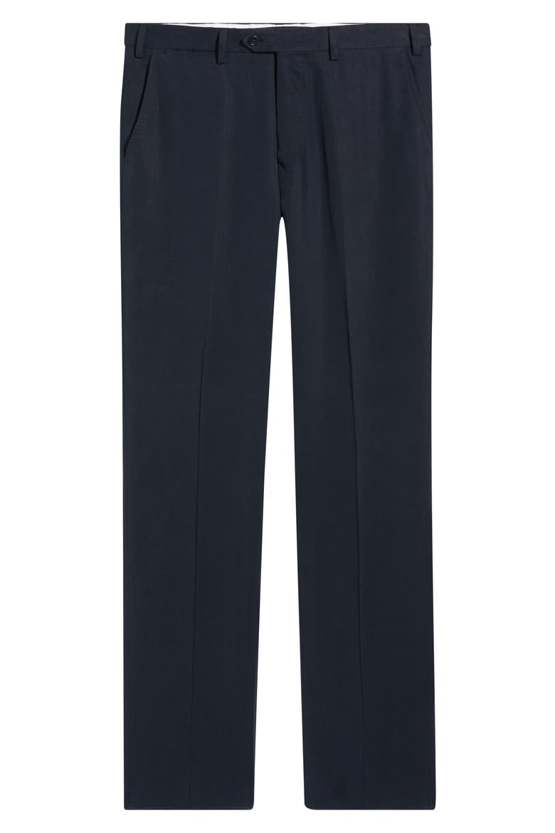 Navy Flat Front Suit Pants, Alternate, color, NAVY