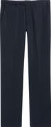 Emporio Armani Navy Flat Front Suit Pants