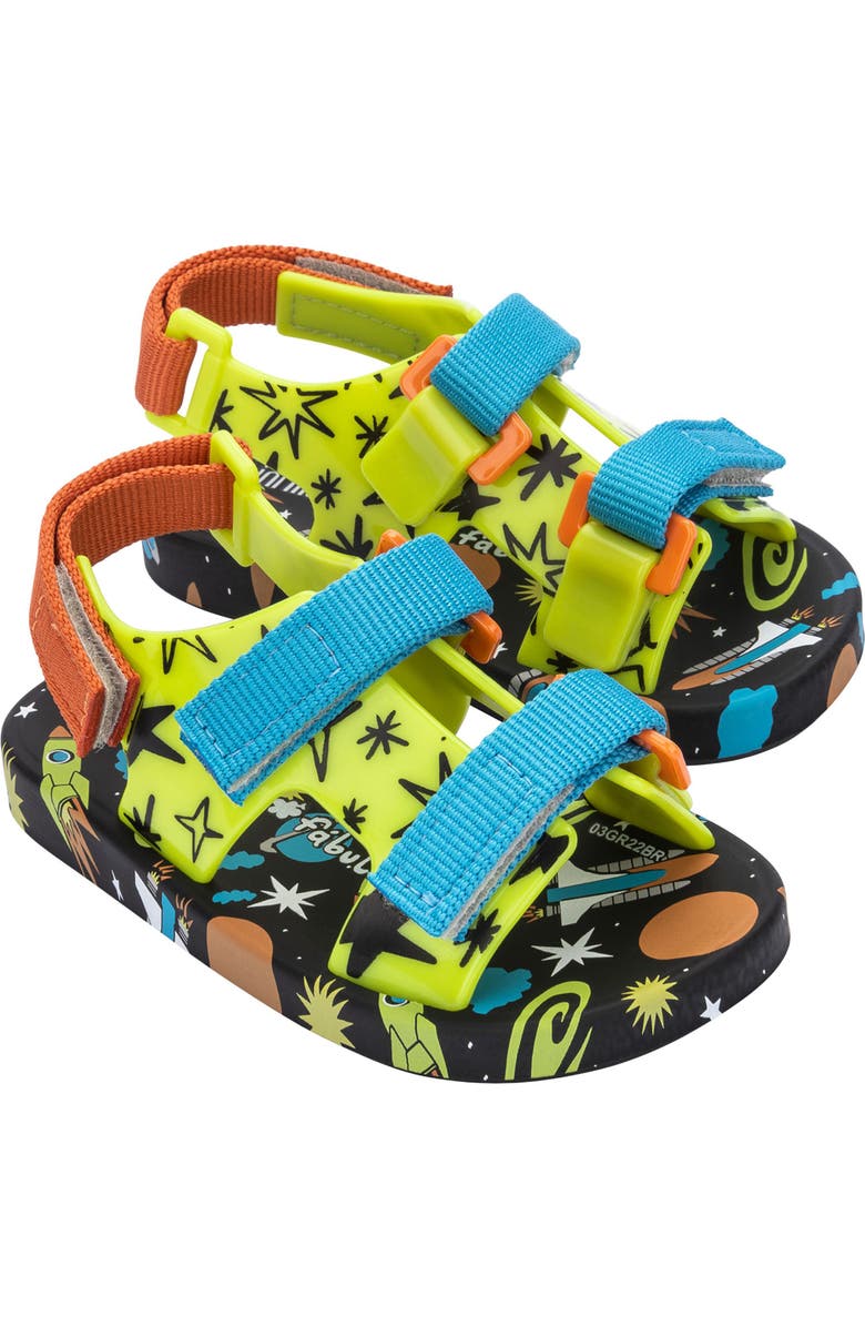 Melissa Mini Melissa Ping Pong Fabula Print Sandal, Main, color,