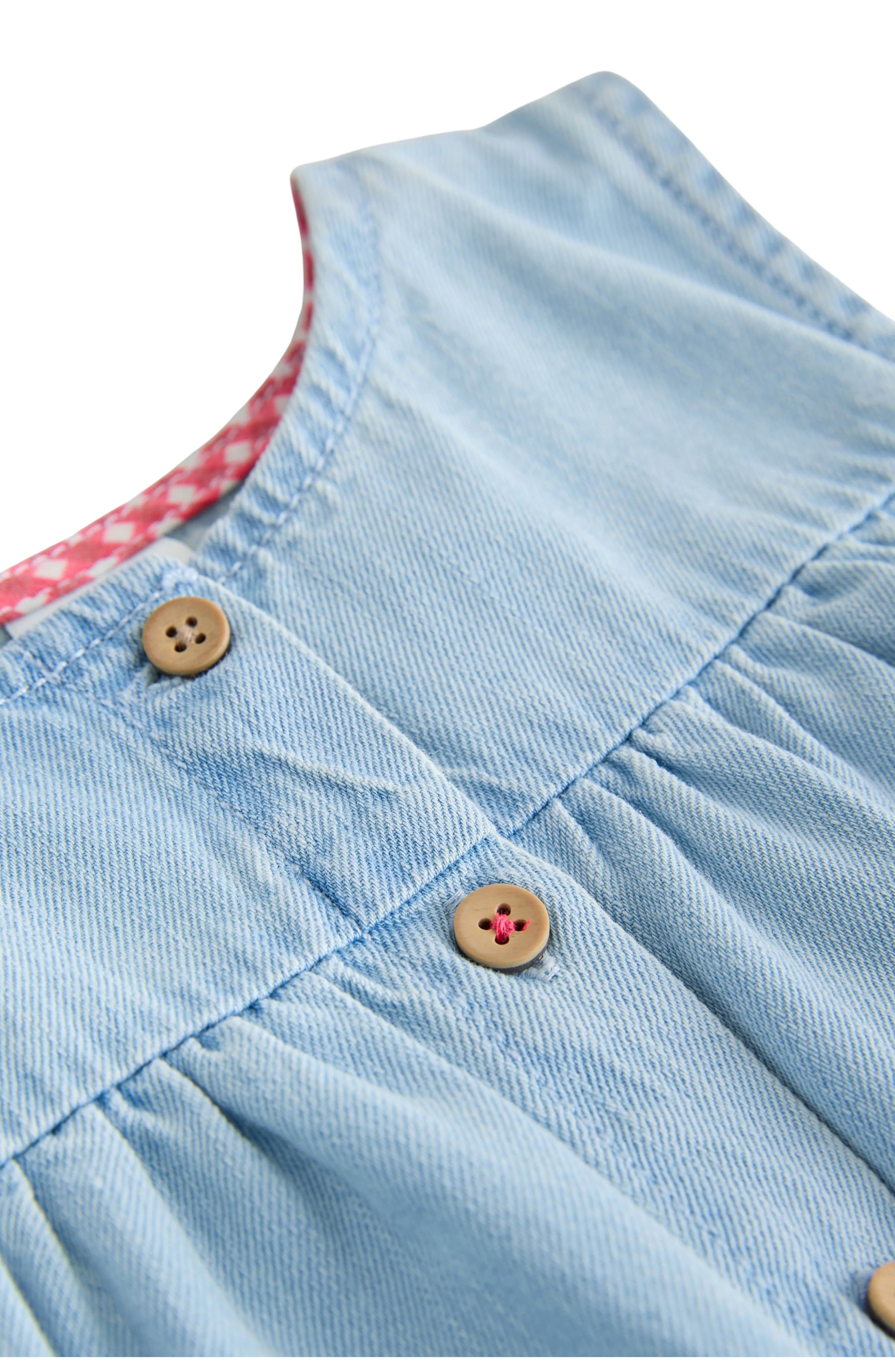 Детские NEXT Kids' Denim Babydoll Top & Shorts Set — фото 7