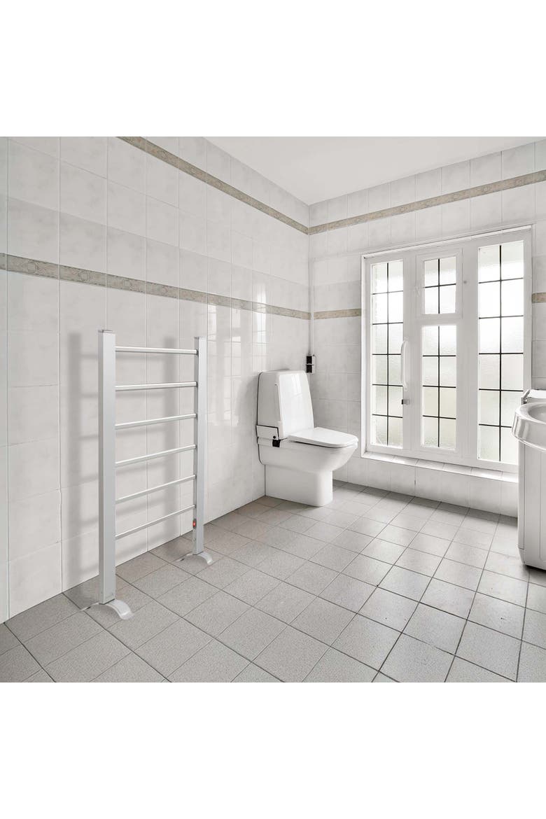 6-Bar Electric Towel Warmer, Alternate, color, Silver