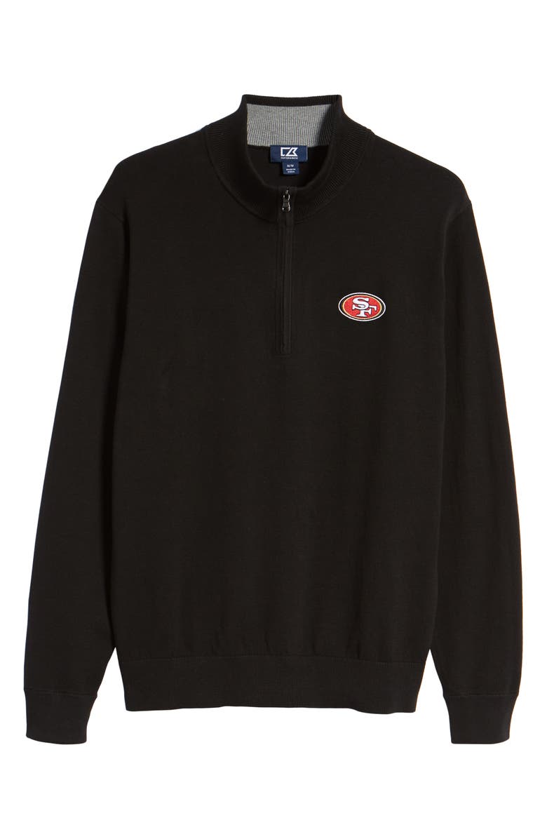 Cutter & Buck San Francisco 49ers - Lakemont Regular Fit Quarter Zip Sweater, Alternate, color, 