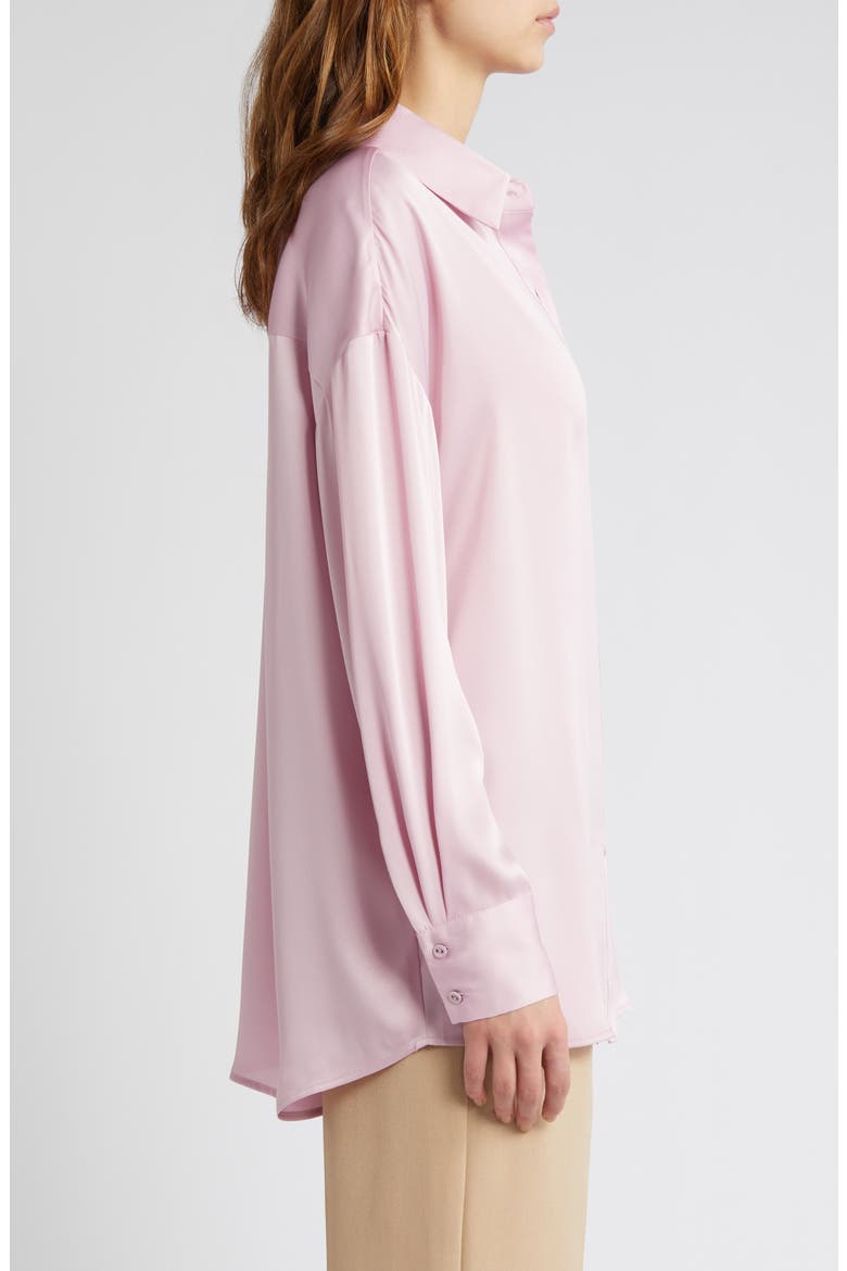The Smooth Ex-Boyfriend Satin Shirt, Alternate, color, PASTEL LAVENDER