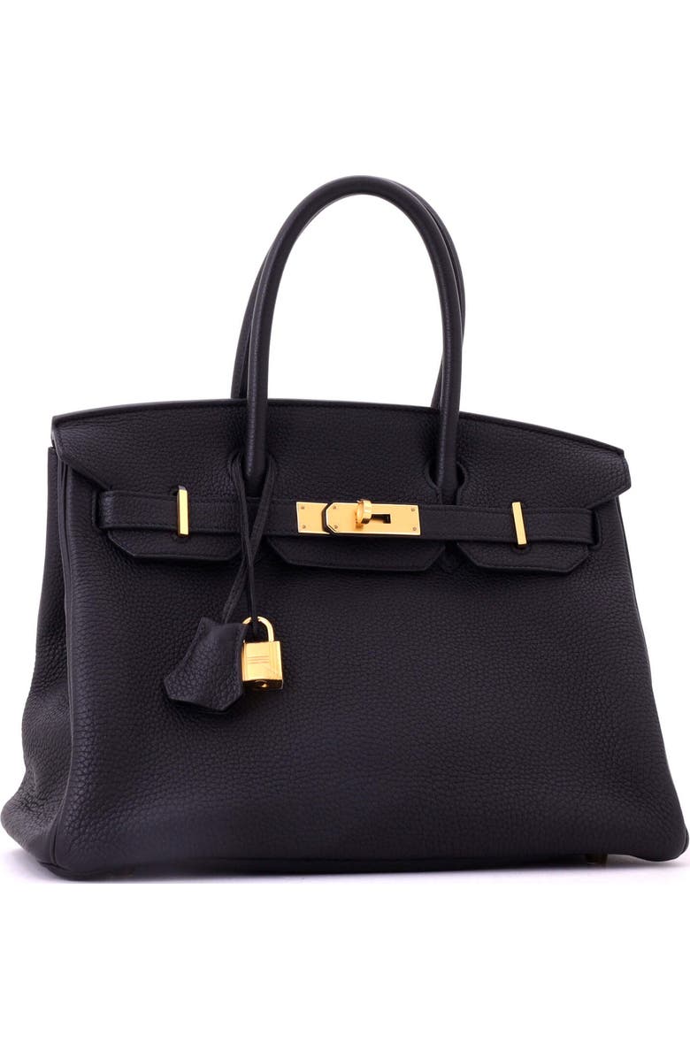 Pre-Owned Hermes Birkin Handbag Black Togo with Gold Hardware 30, Alternate, color, Noir