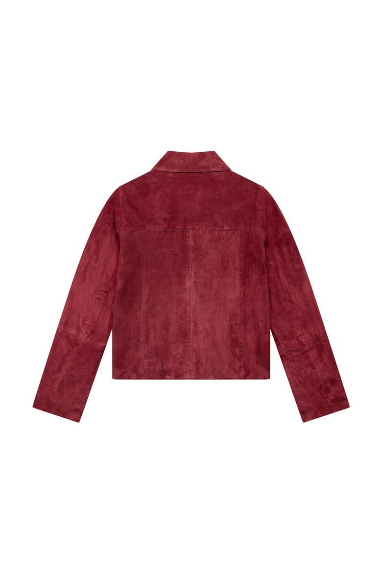 The Essential Suede Jacket, Alternate, color, Red