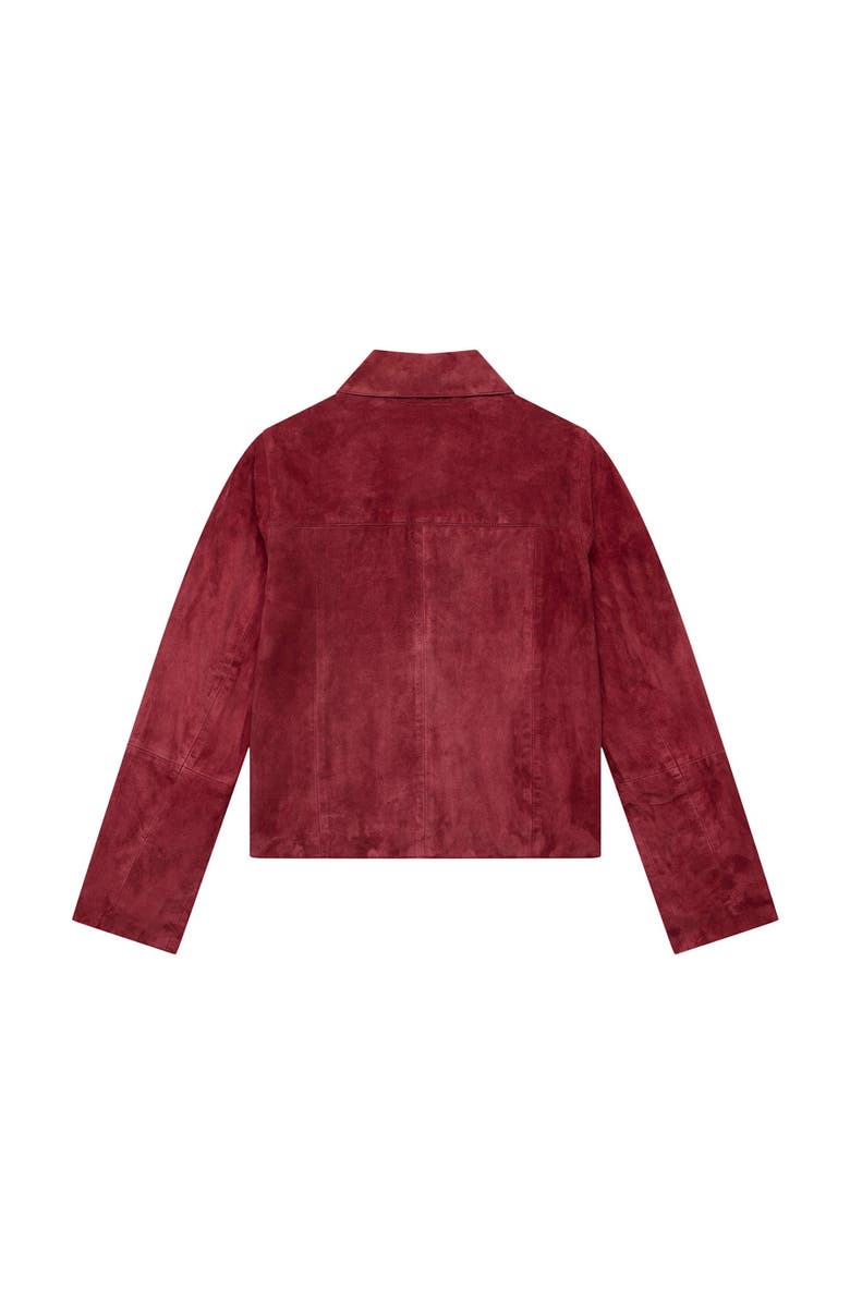MINT VELVET The Essential Suede Jacket, Alternate, color, Red