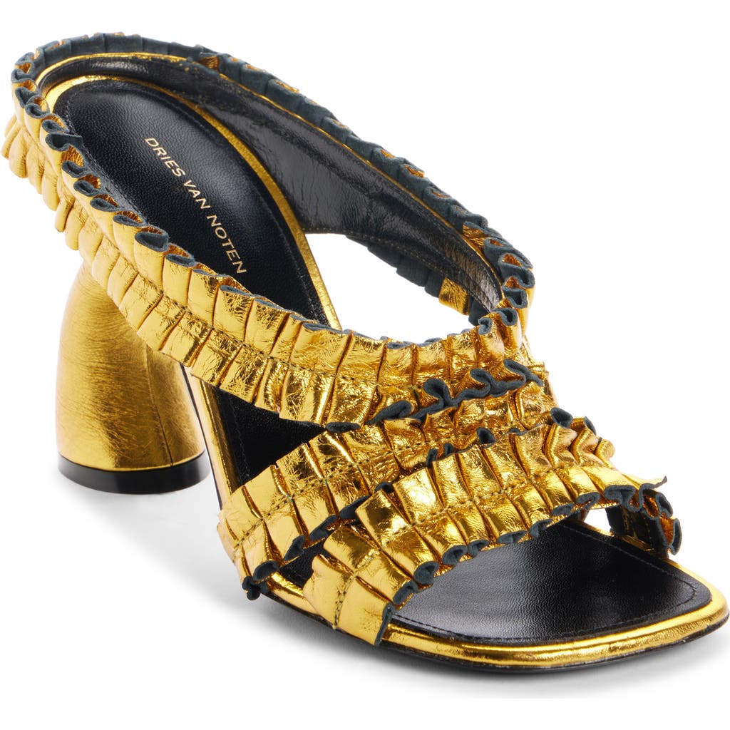 DRIES VAN NOTEN DRIES VAN NOTEN VIRGO METALLIC SANDAL