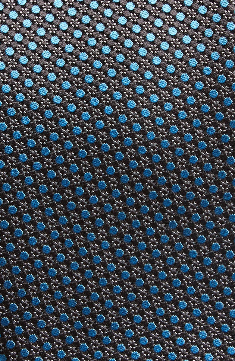 David Donahue Neat Dot Silk Tie, Alternate, color,