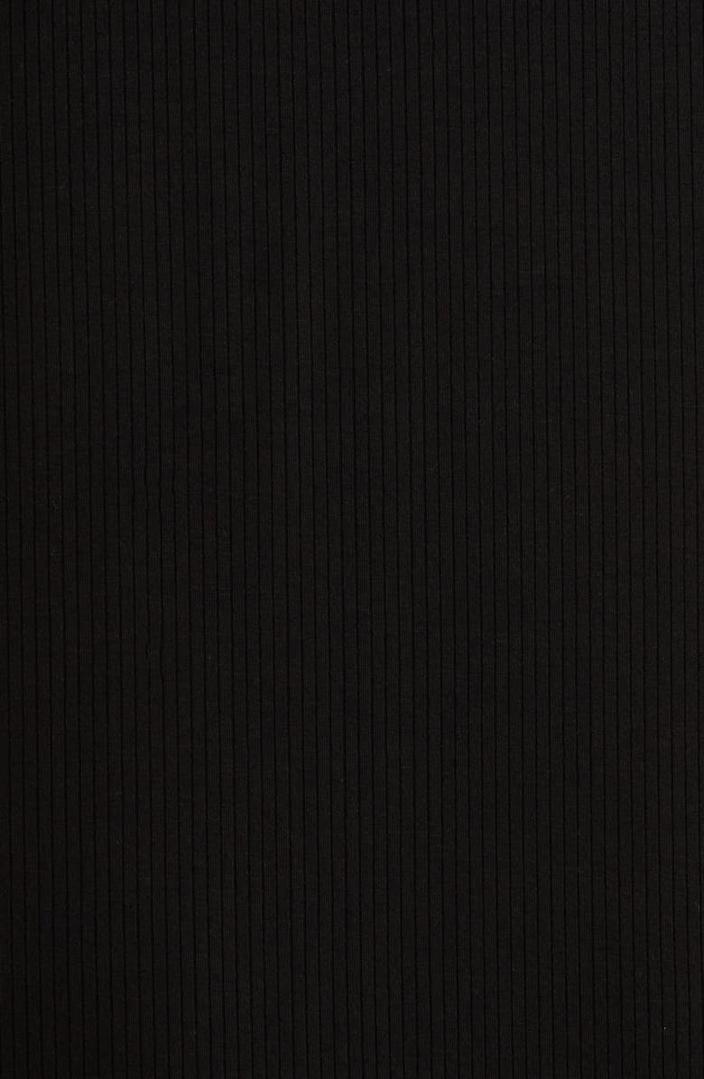 Eileen Fisher Funnel Neck Maxi Dress, Alternate, color, Black