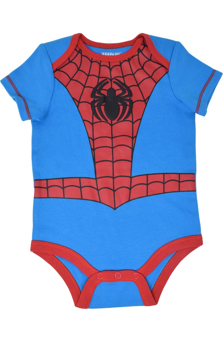 Marvel Avengers Spider-Man 5-Pack Bodysuit, Alternate, color, Marvel Superheroes