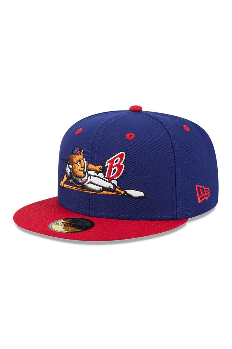 Men's New Era  Dark Blue Buffalo Bisons Theme Nights 59FIFTY Fitted Hat, Main, color, Dark Blue