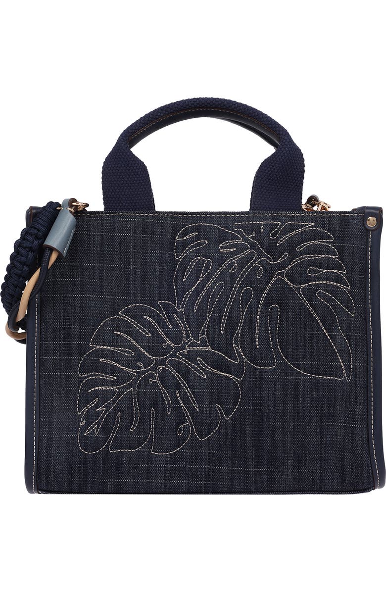 Tommy Bahama Dorothy Medium Denim Tote Bag, Main, color, Dark Denim