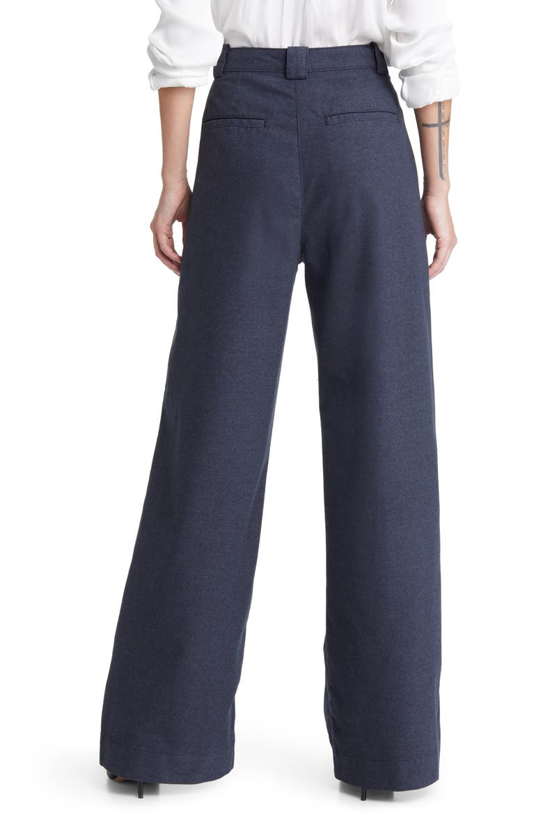 Deven Tailored High Waist Wide Leg Pants, Alternate, color, GUNPOWDER