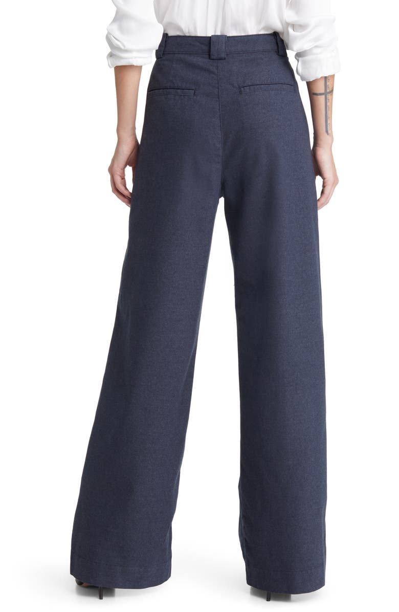 AG Deven Tailored High Waist Wide Leg Pants, Alternate, color, Gunpowder