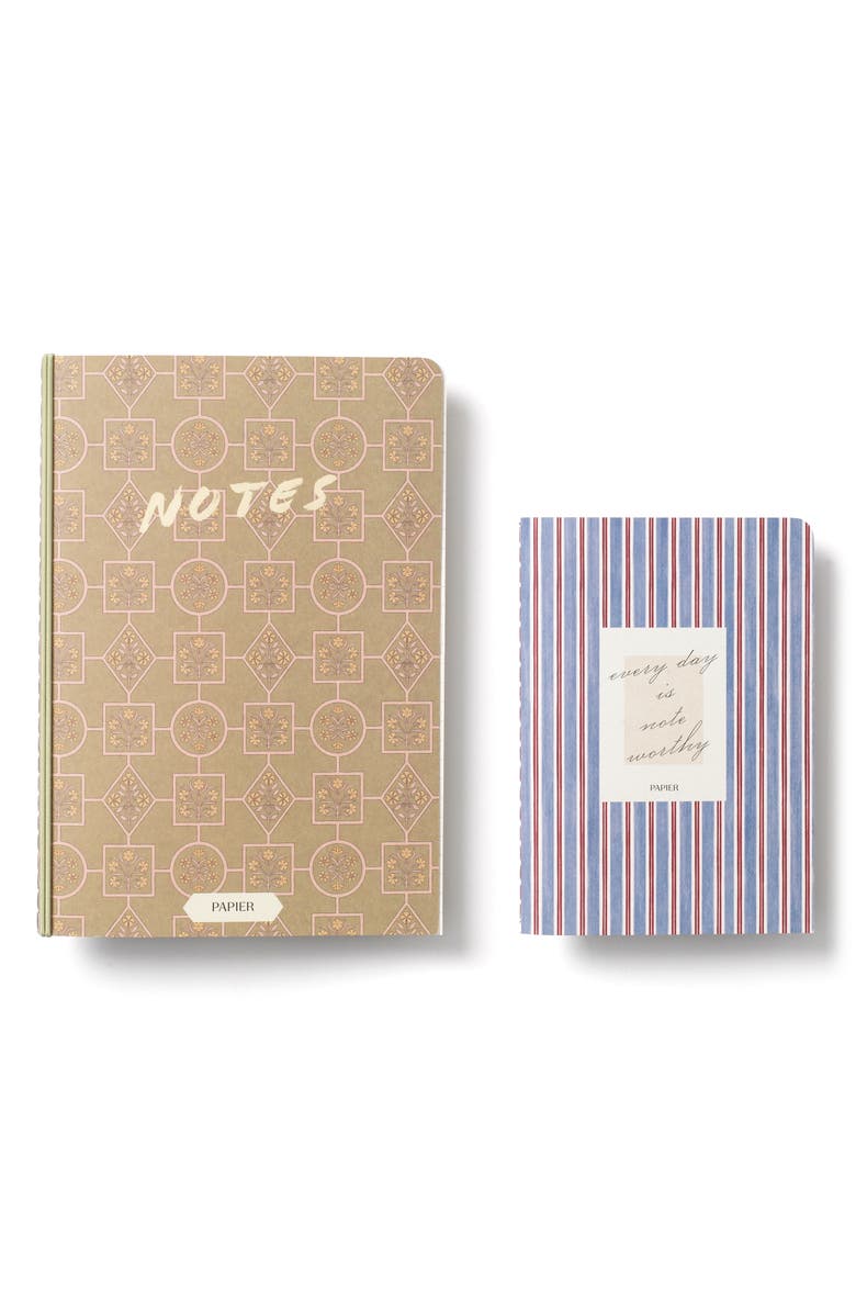 Papier Stripes 2-Pack Softcover Notebooks, Alternate, color, 