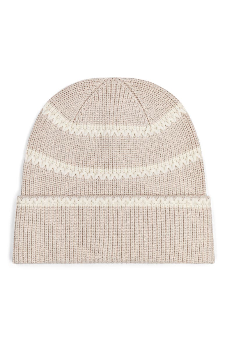Ronan Stripe Beanie, Main, color, SILVER BIRCH