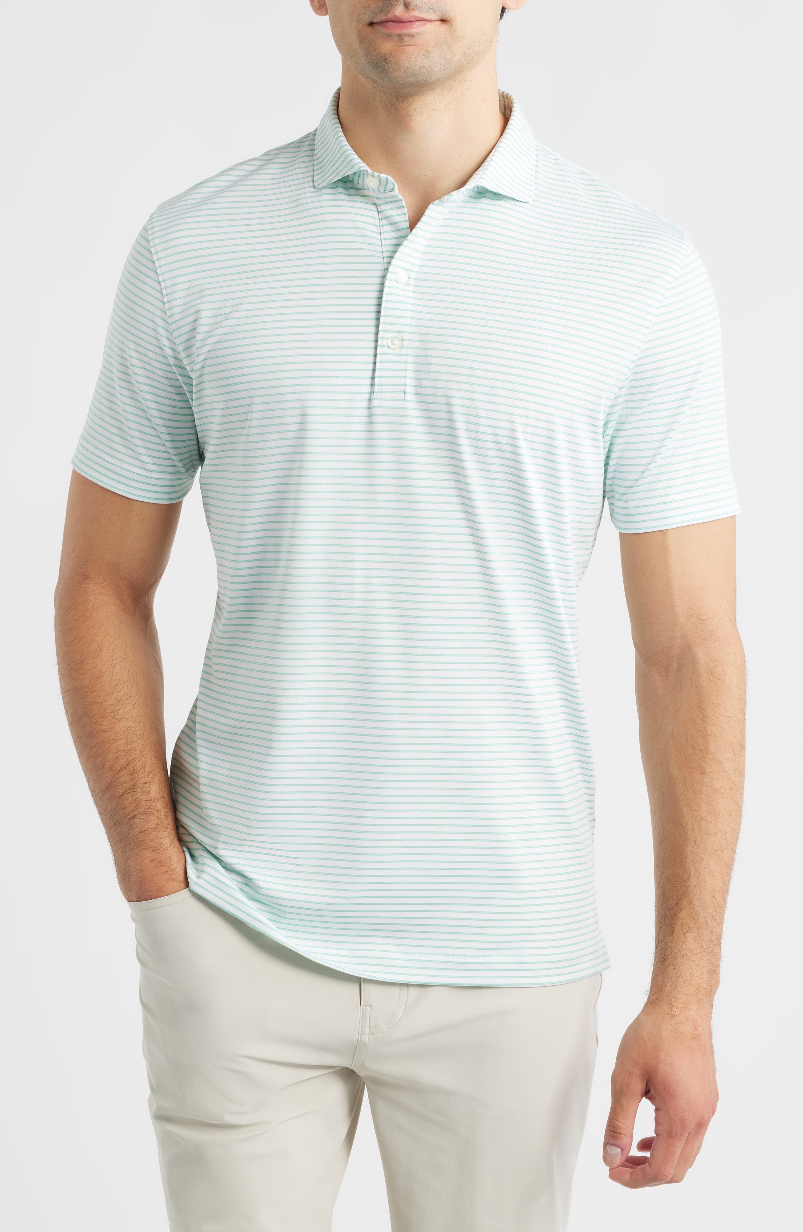 Michael Stripe Performance Golf Polo - image 5