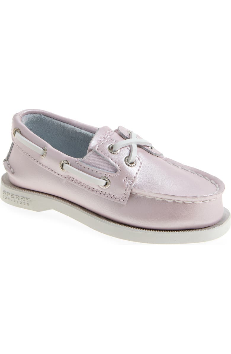 Sperry Kids' Authentic 2-Eye Leather Boat Shoe, Main, color,