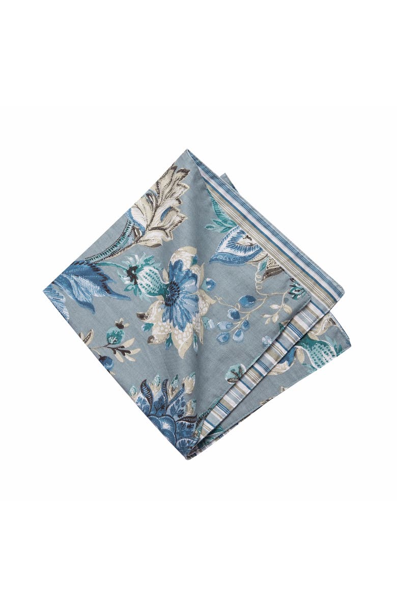 C&F Home Morrison Floral Cotton Reversible Napkin Set of 6 - Machine Washable, Alternate, color, Yellow