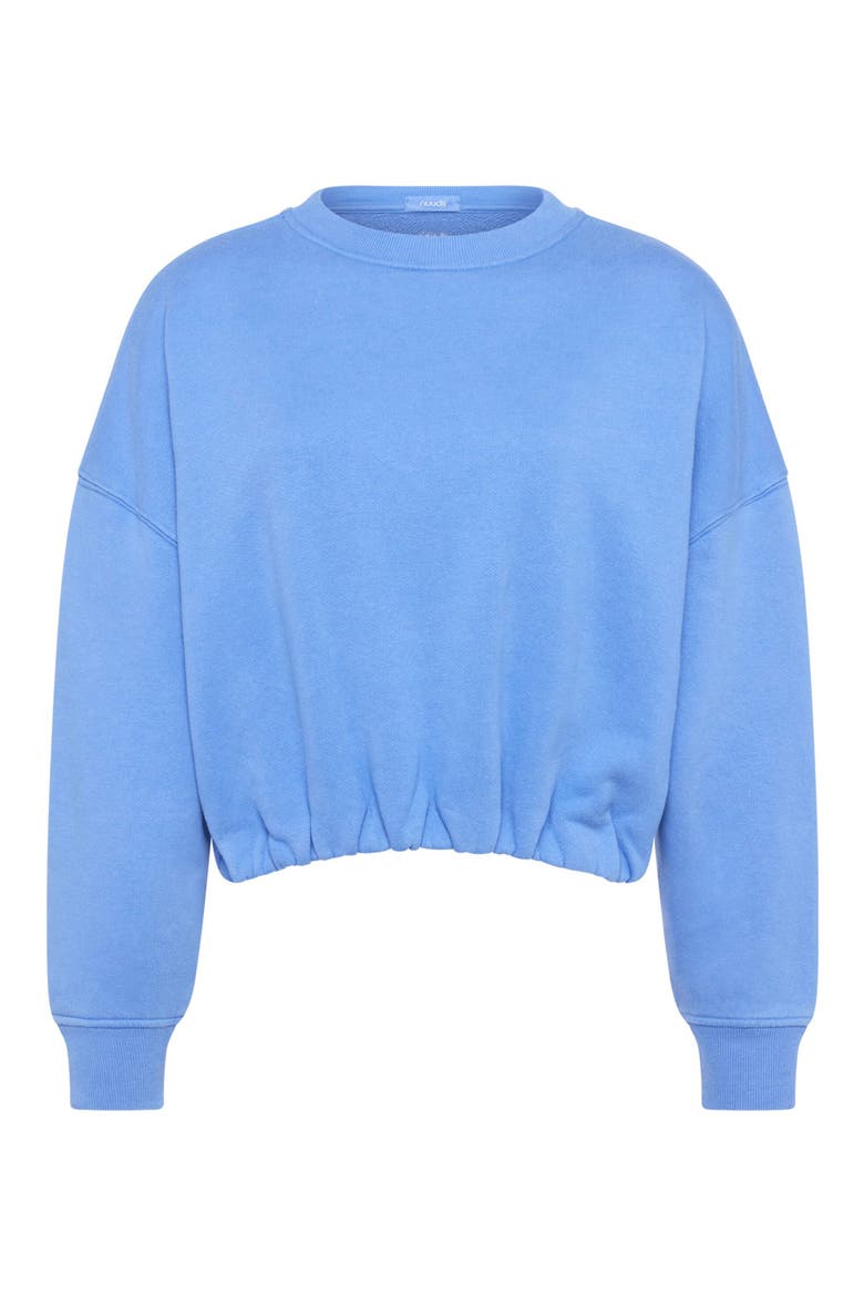 Cinch Waist Fleece Sweatshirt, Alternate, color, HARBOR