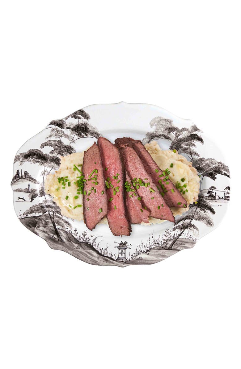 Juliska Country Estate Platter, Alternate, color, Flint Grey