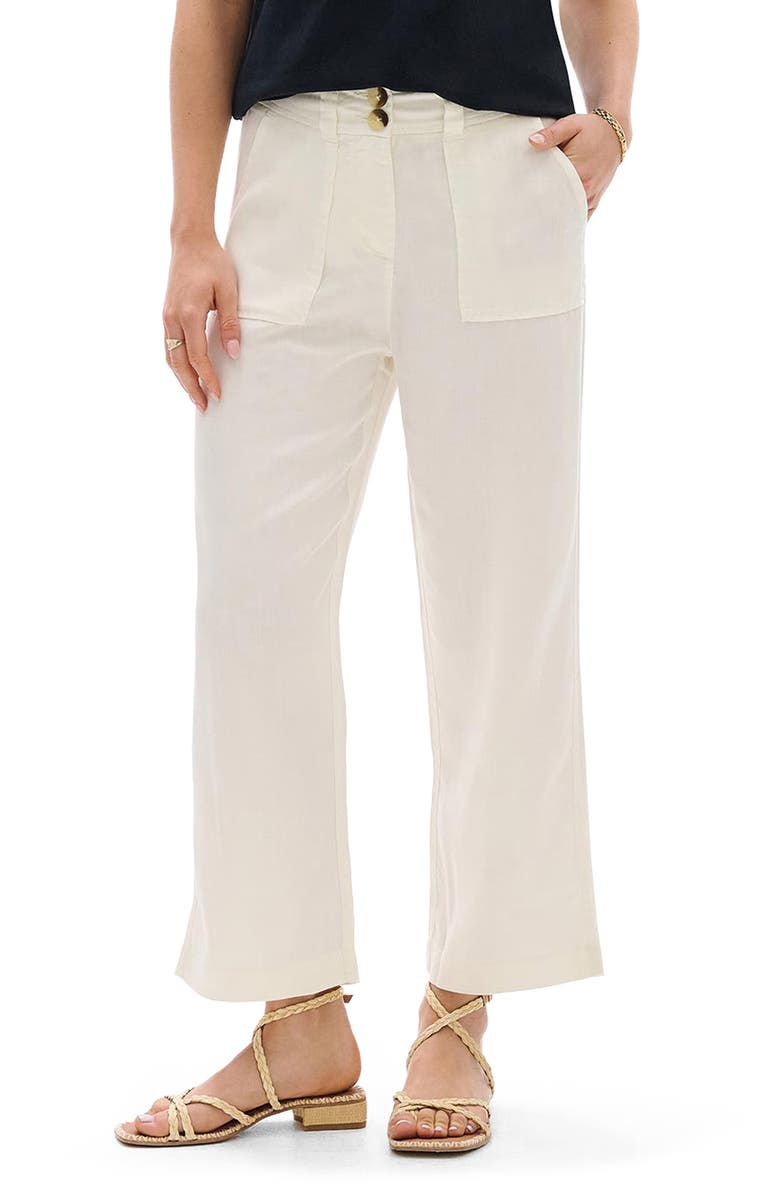 Hatley Whisper White Wide Leg Pants, Main, color, 