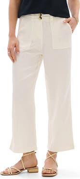 Hatley Whisper White Wide Leg Pants