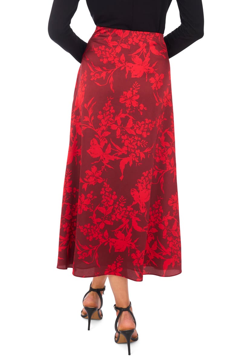 Vince Camuto Floral Bias Cut Midi Skirt, Alternate, color, 