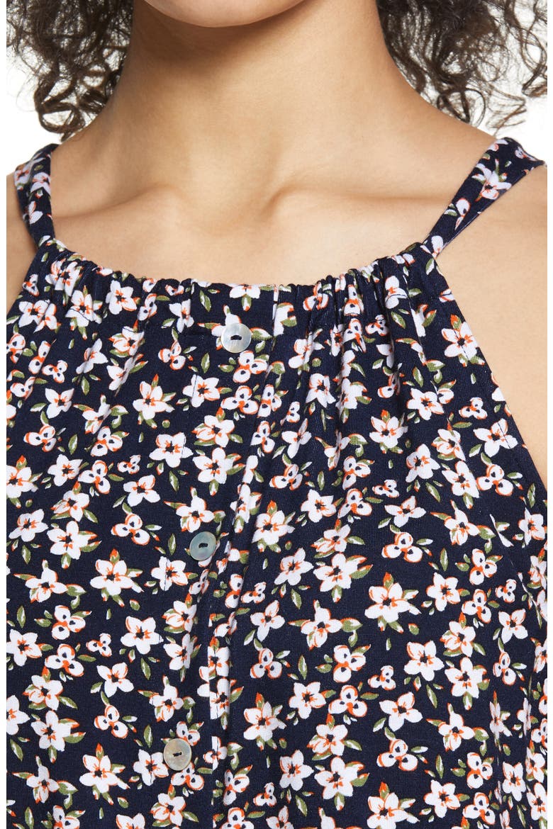 Halter Tank, Alternate, color, NAVY