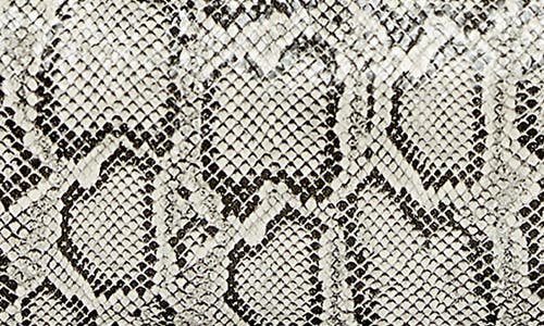 Rebecca Minkoff Curb Link Snakeskin Print Faux Leather Clutch In Black/white