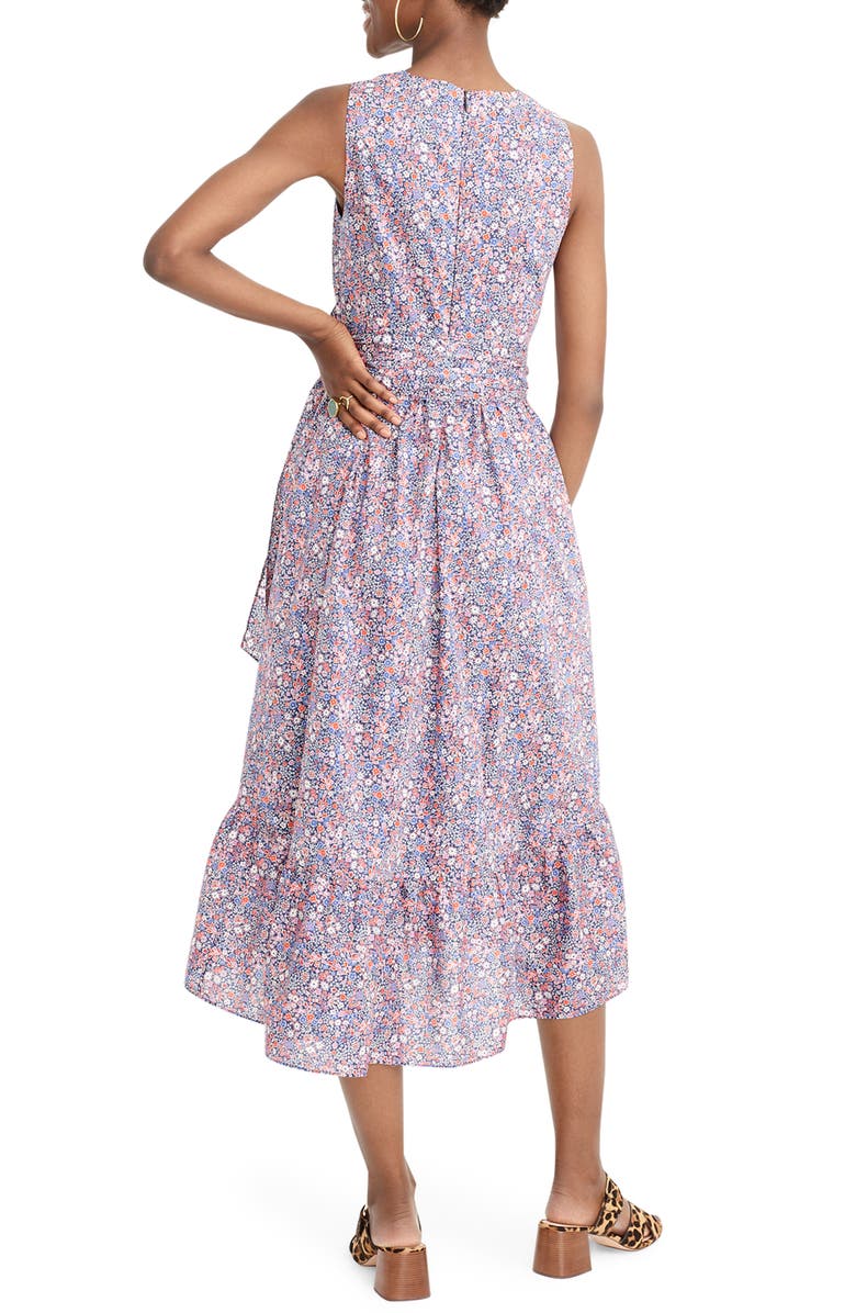J.Crew Liberty<sup>®</sup> Kayoko Floral Sleeveless Faux Wrap Dress, Alternate, color, 