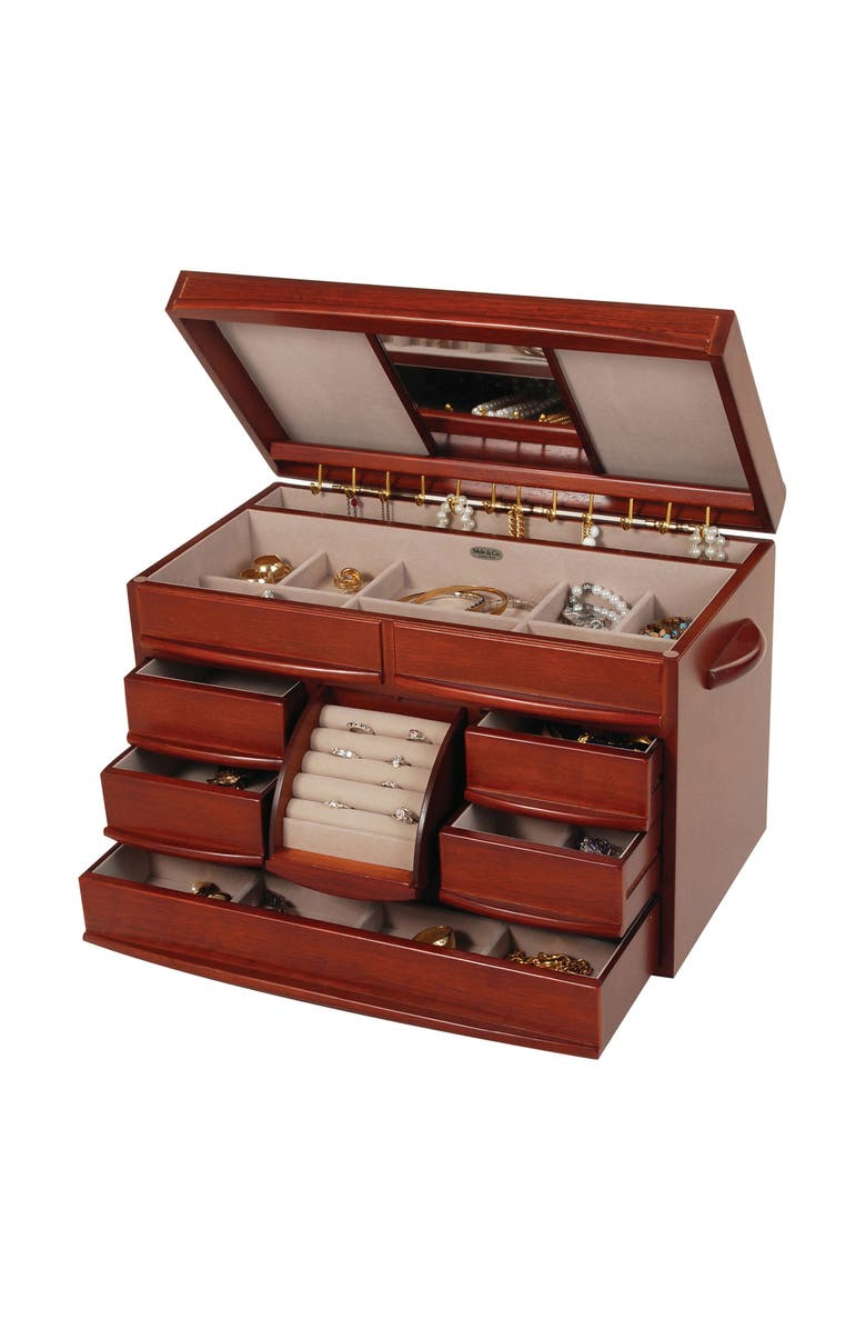 Mele and Co Mele & Co. Empress Wooden Jewelry Box, Alternate, color,